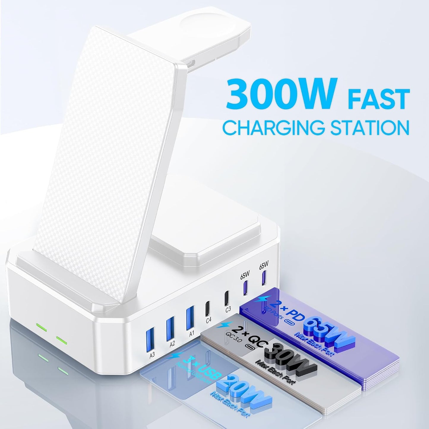 300W 10-In-1 Gan Charging Station