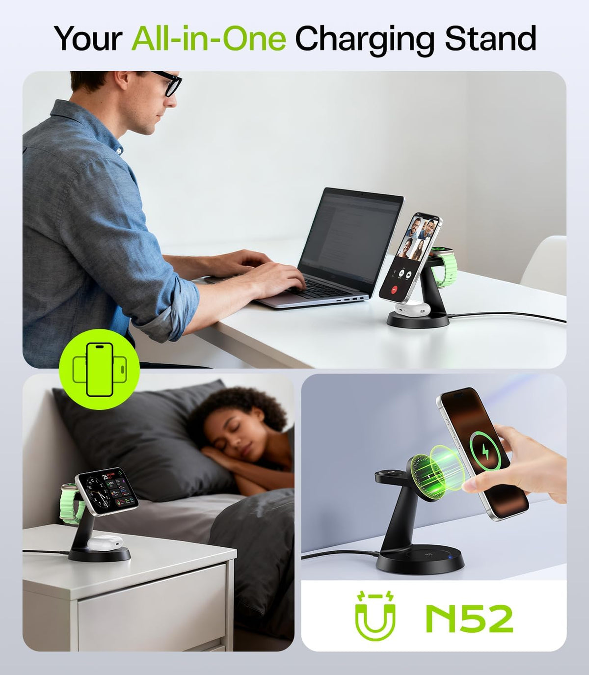 3-In-1 Wireless Charging Station