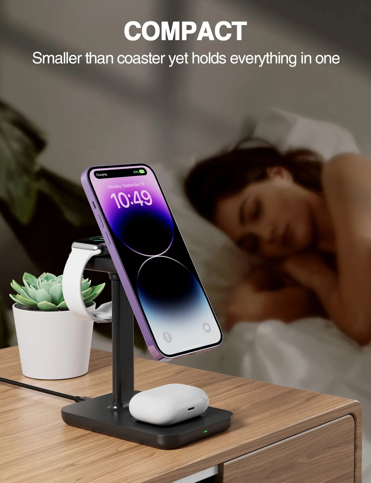 Magnetic 3-In-1 Wireless Charging Stand