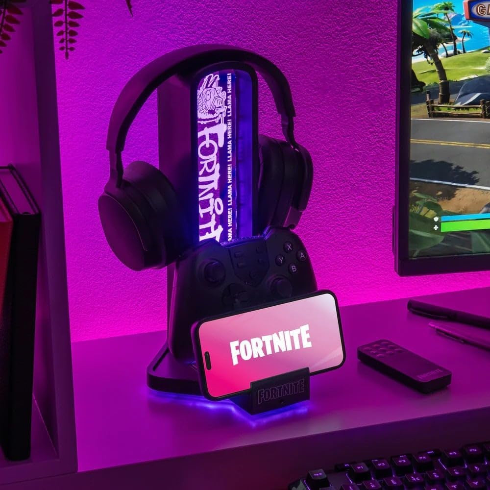 Officially Licensed Fortnite 3-In-1 Headphone & Charging Stand