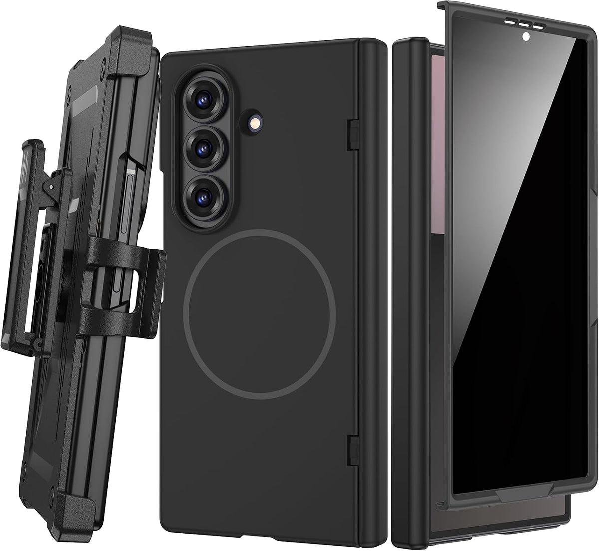 Magnetic Case with Privacy Screen Protector