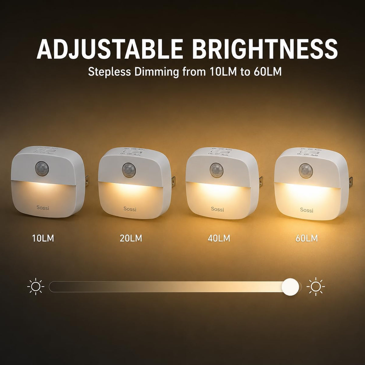 Motion Sensor Plug-In Night Light (4-Pack)