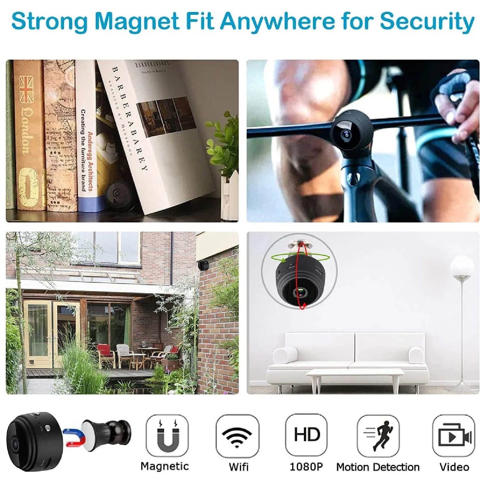 SZDUDU 1080P Mini Wifi Security Camera
