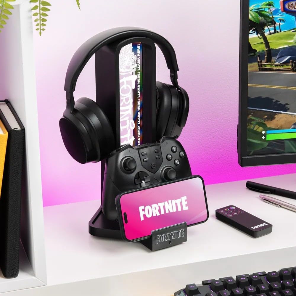 Officially Licensed Fortnite 3-In-1 Headphone & Charging Stand