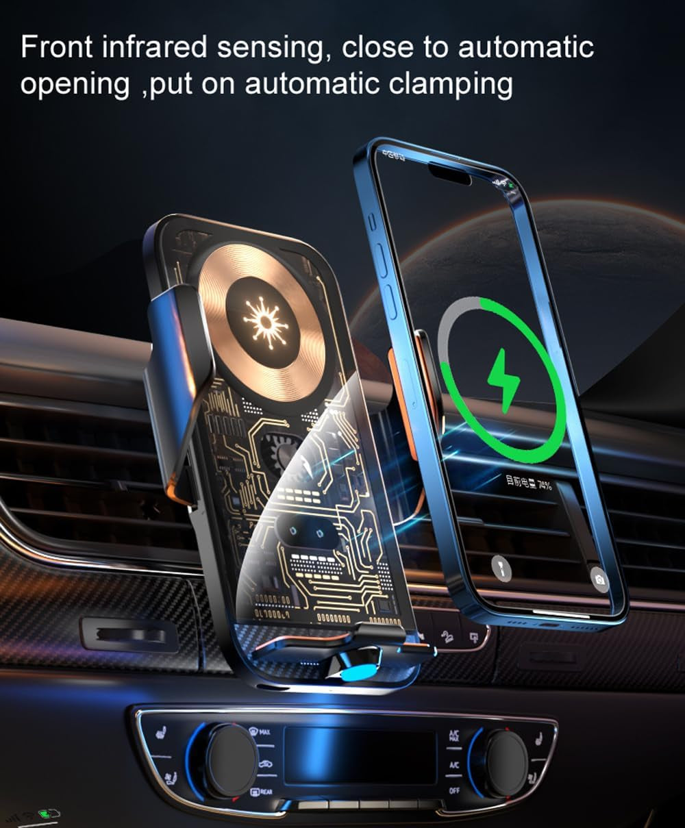 Smart Sensor Car Wireless Charger & Phone Mount