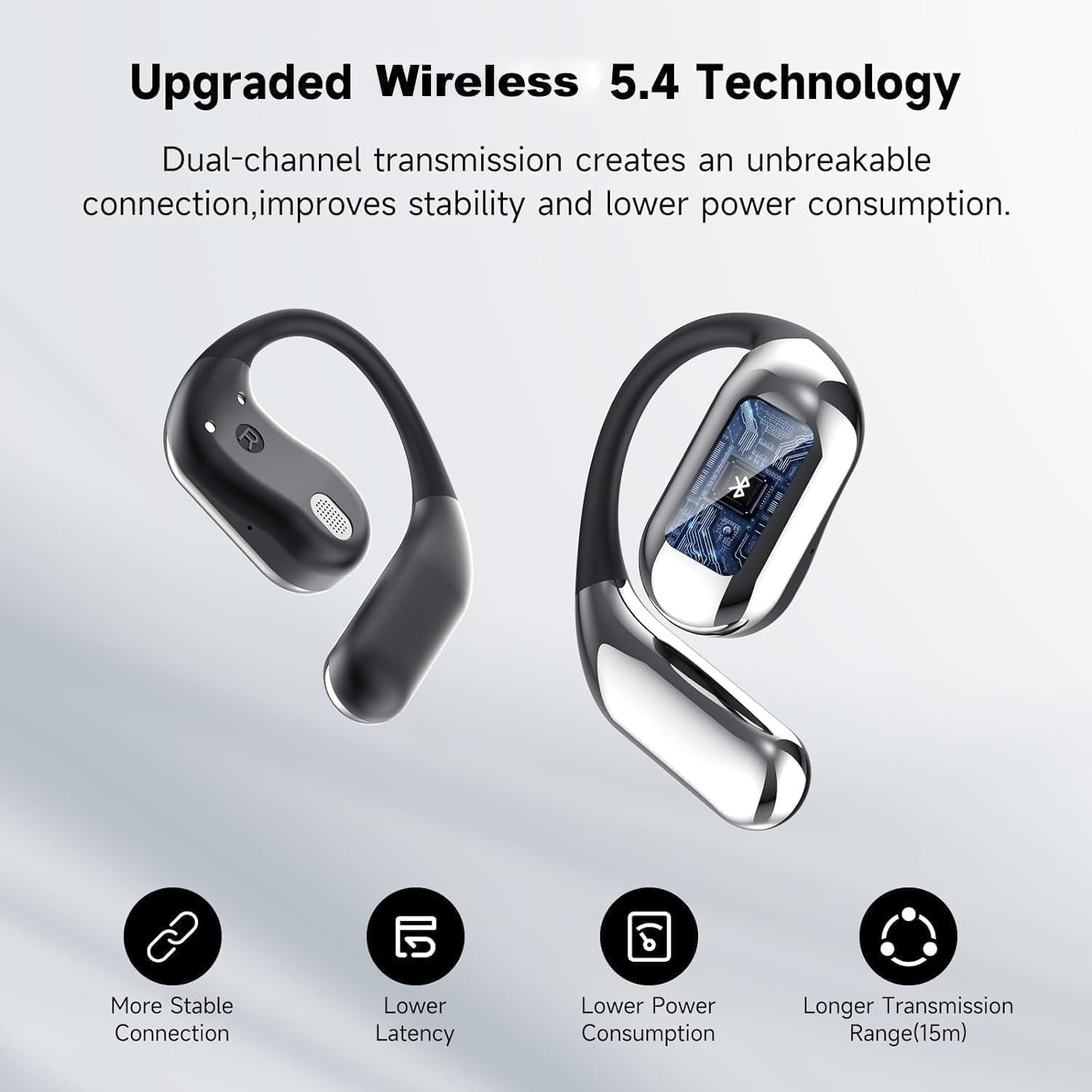 Open Ear Clip Wireless Earbuds