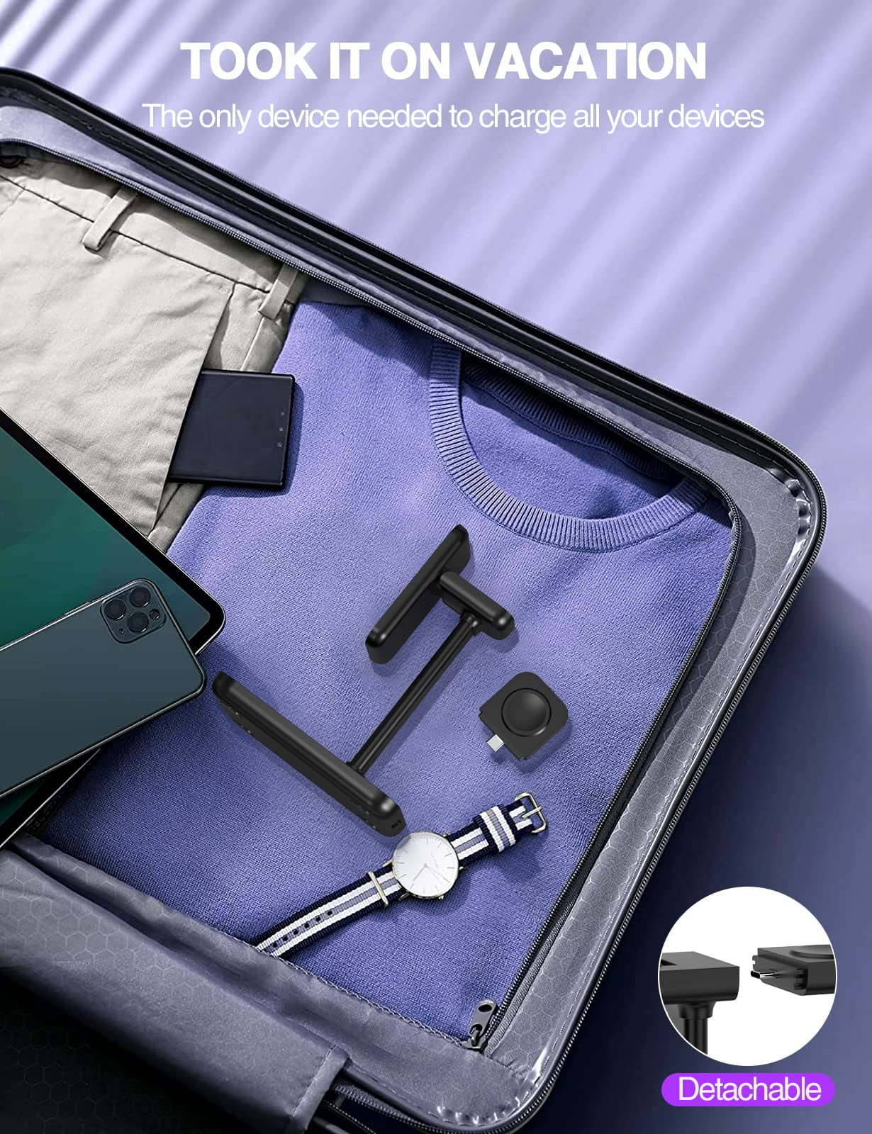 Magnetic 3-In-1 Wireless Charging Stand