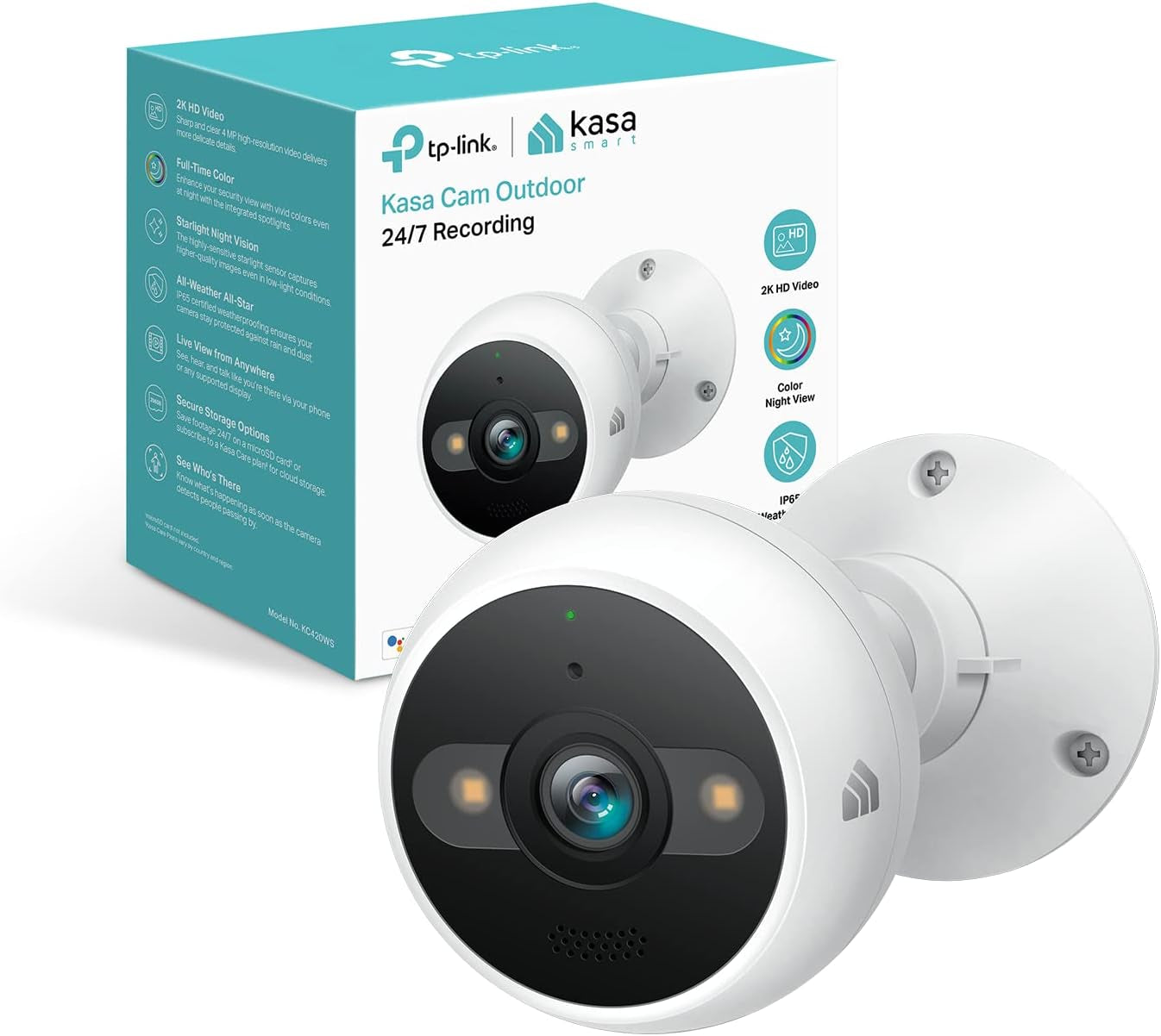 4MP 2K Outdoor Pan/Tilt Security Camera