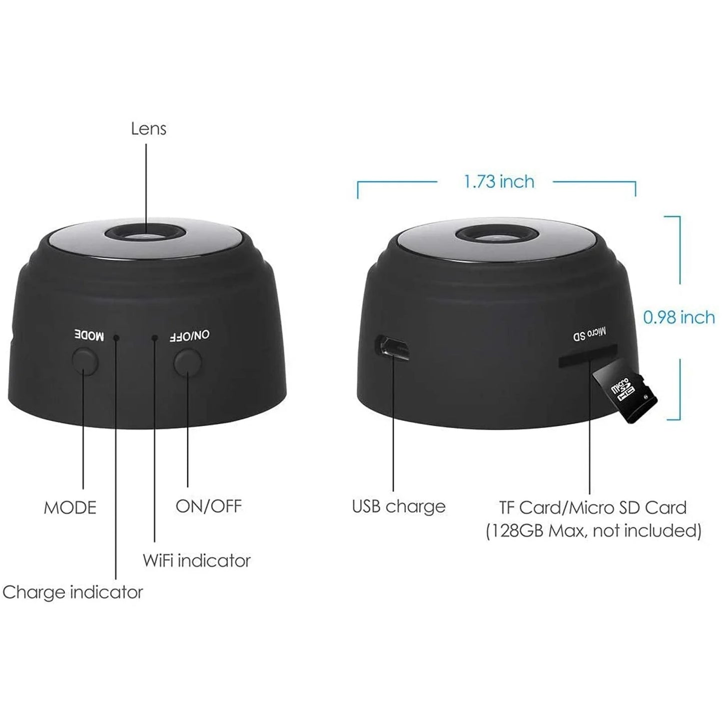 SZDUDU 1080P Mini Wifi Security Camera