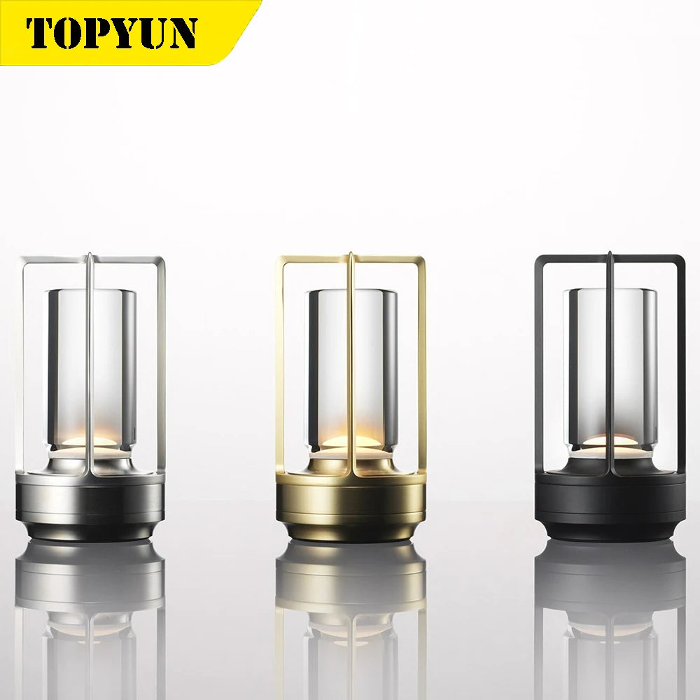 Rechargeable Crystal LED Touch Table Lamp