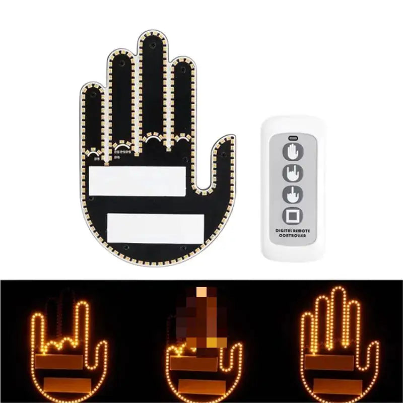 Car Finger Light with Remote Control