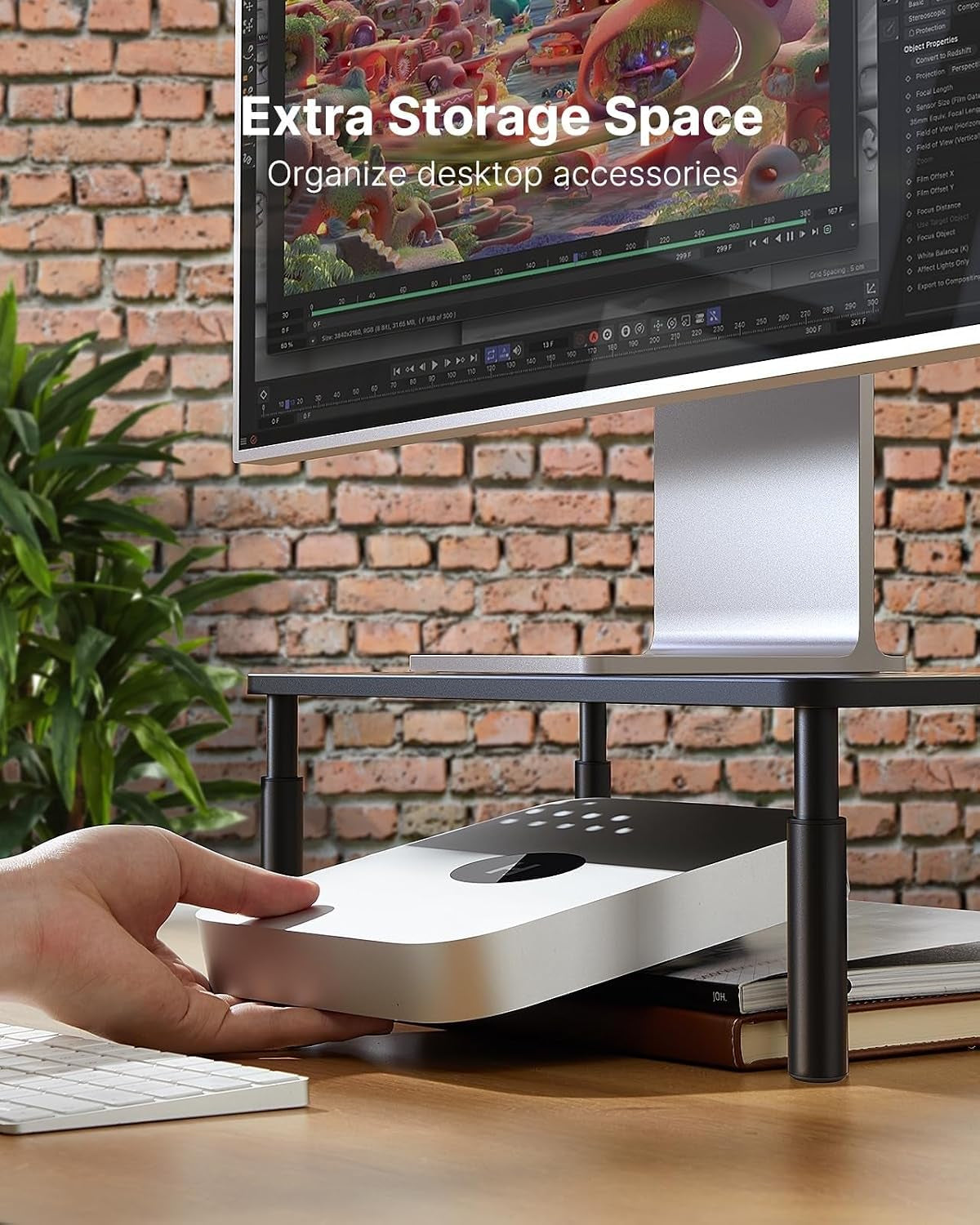 3-Height Adjustable Monitor Stand Riser