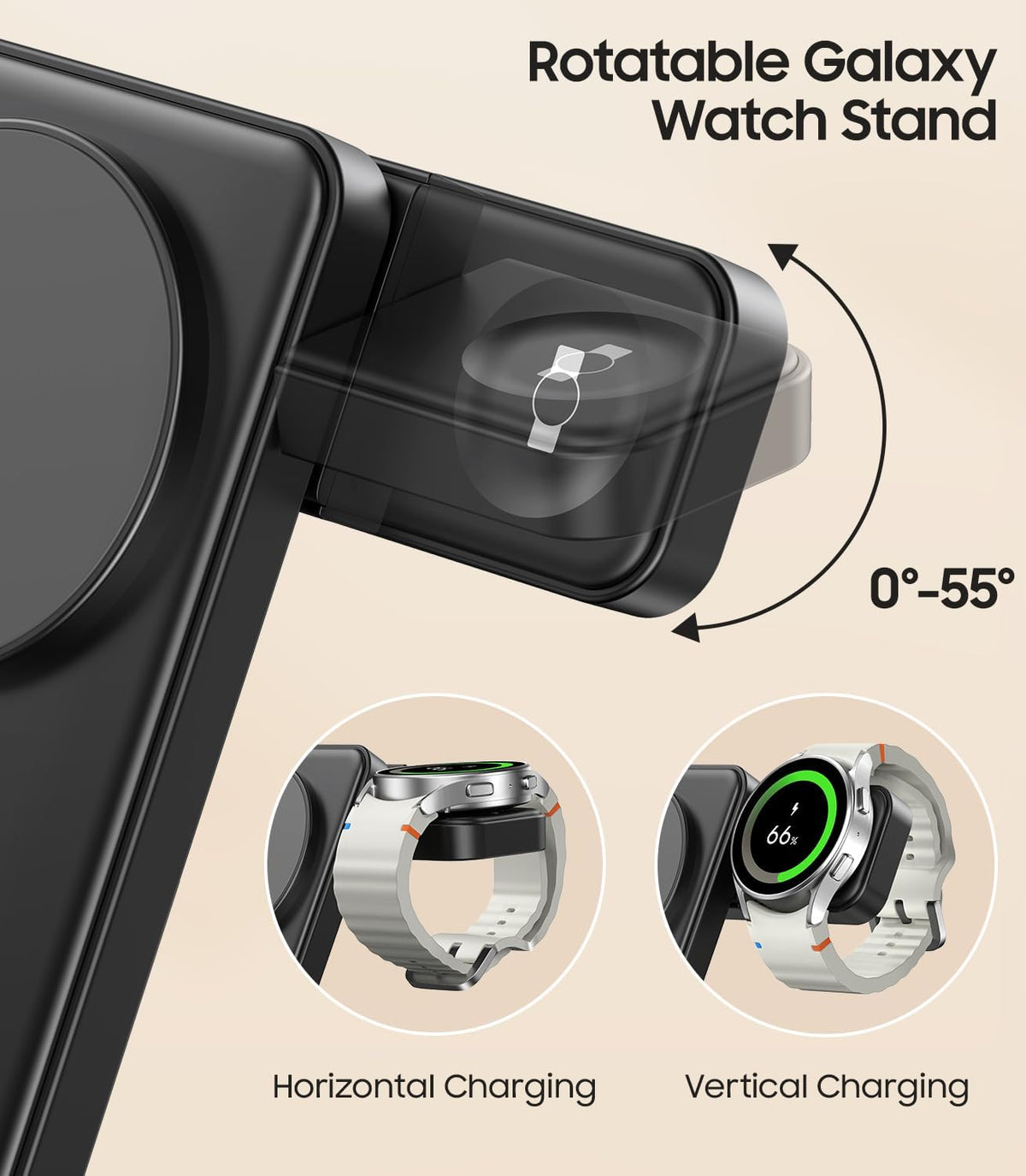 3-In-1 Magnetic Foldable Wireless Charger