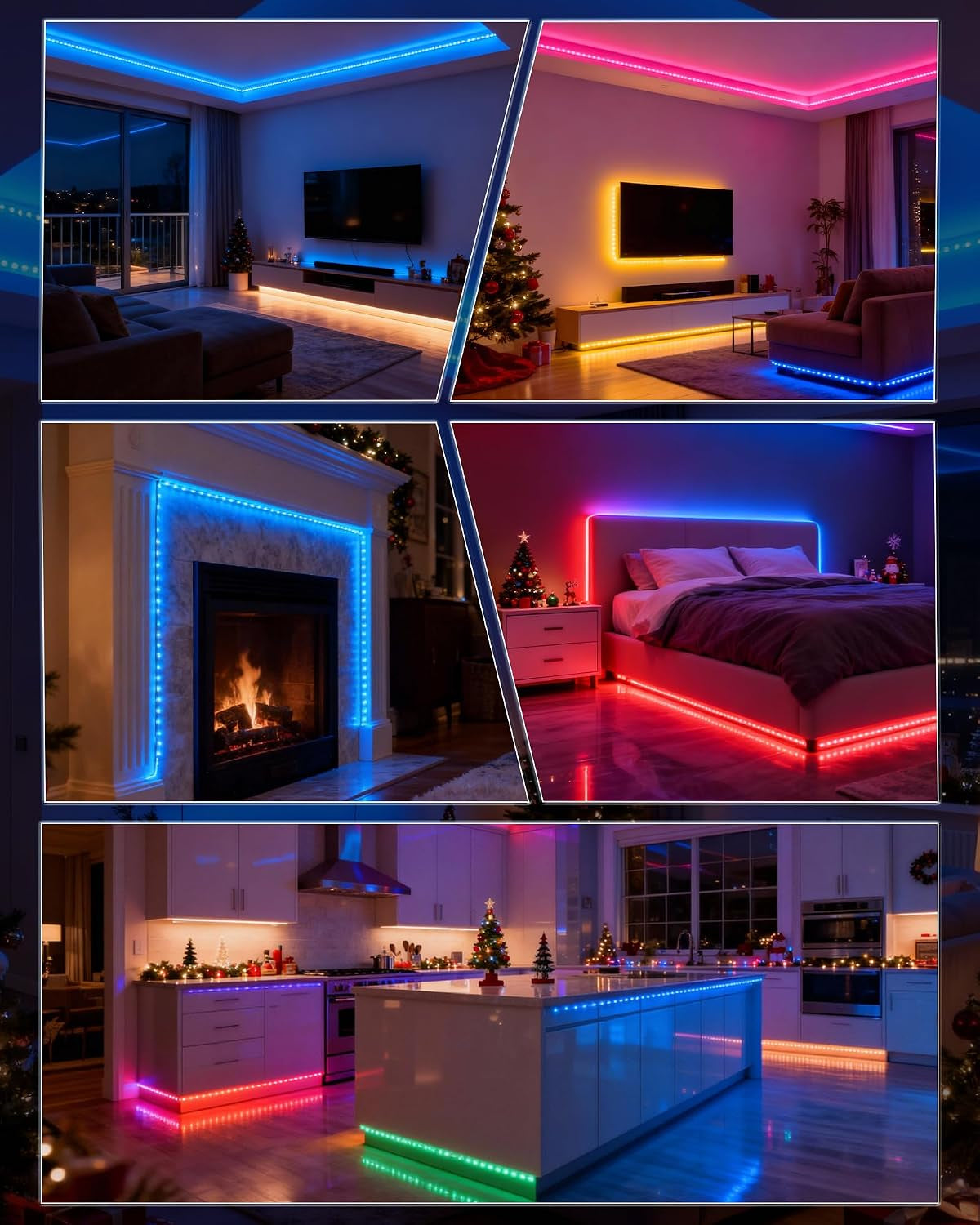 COB LED Strip Light with Music Sync & Remote