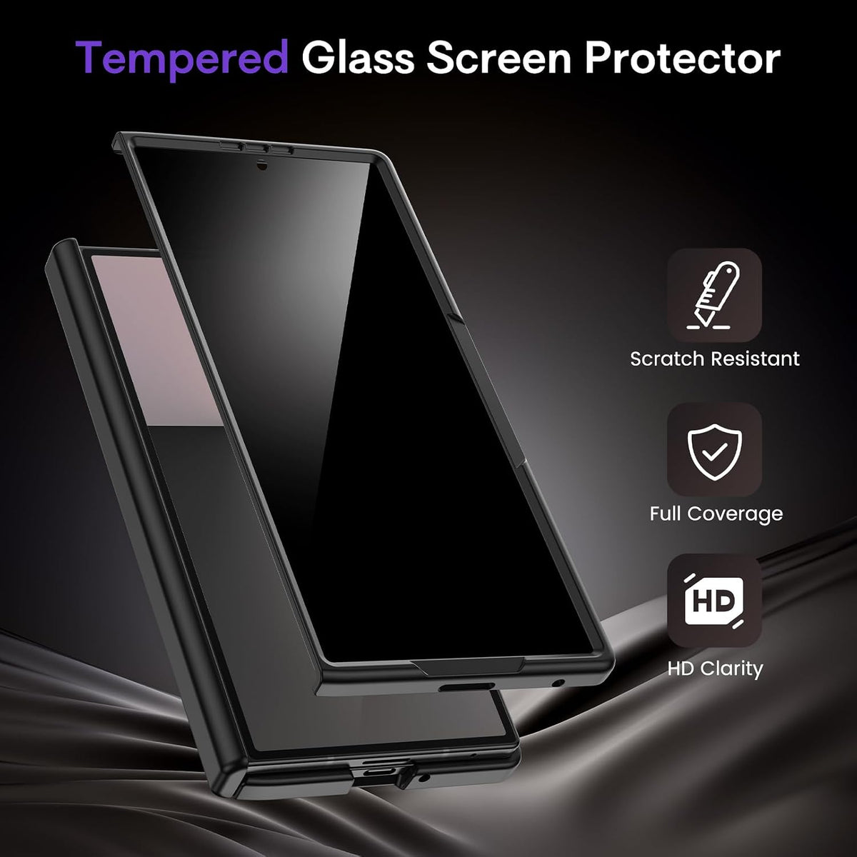 Magnetic Case with Privacy Screen Protector