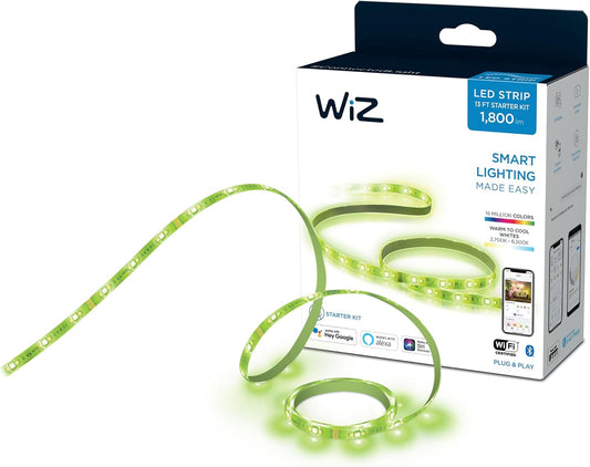 Smart LED Light Strip Kit, Works with Alexa & Google