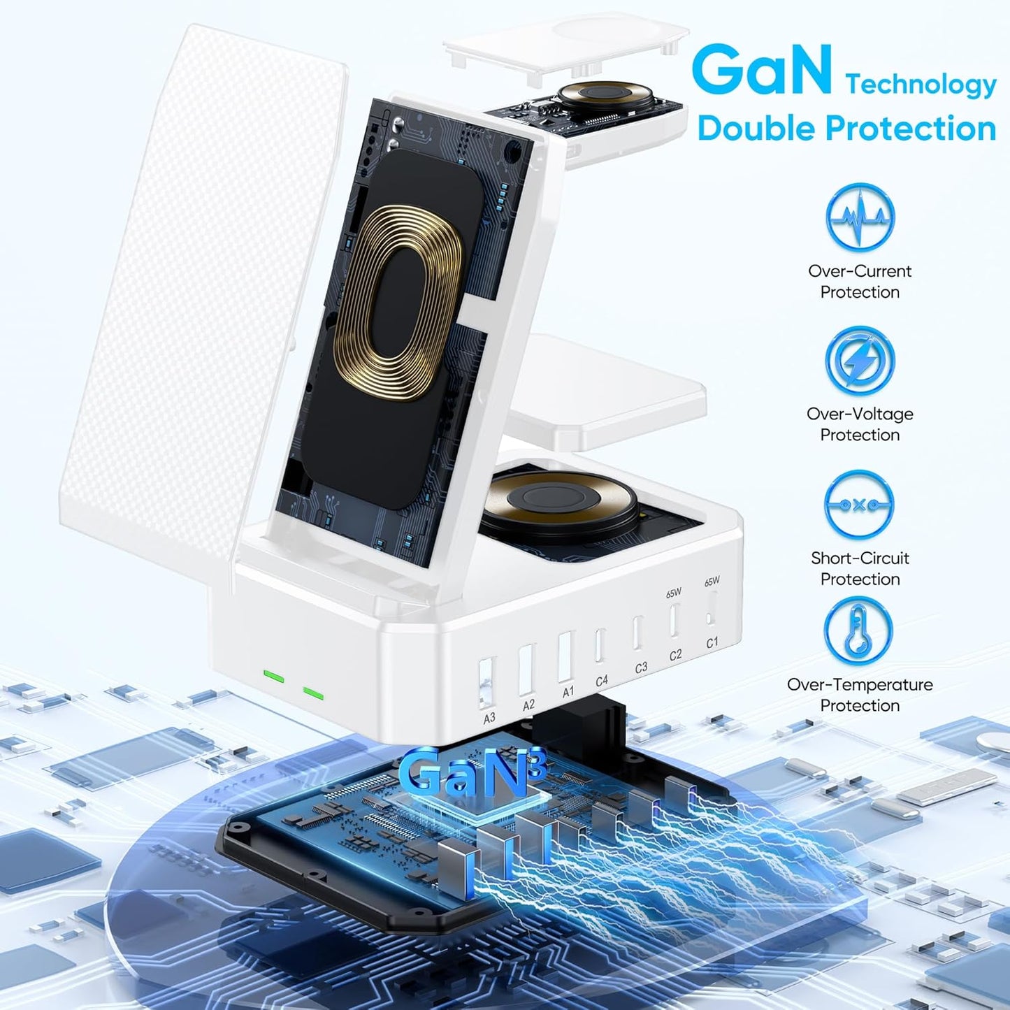 300W 10-In-1 Gan Charging Station