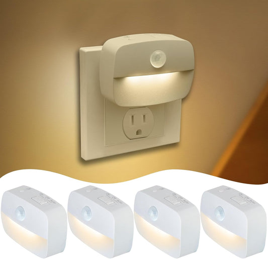 Motion Sensor Plug-In Night Light (4-Pack)