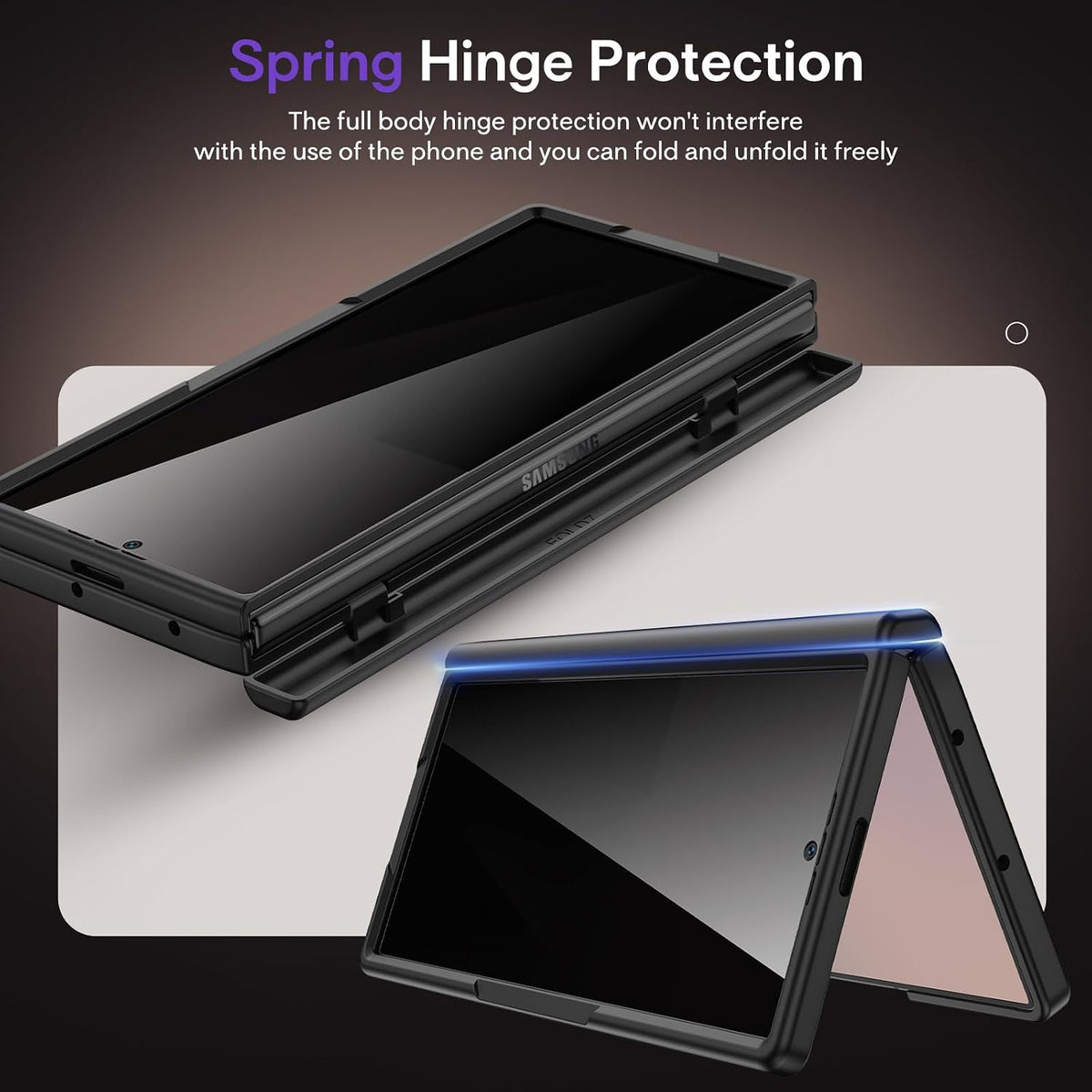 Magnetic Case with Privacy Screen Protector