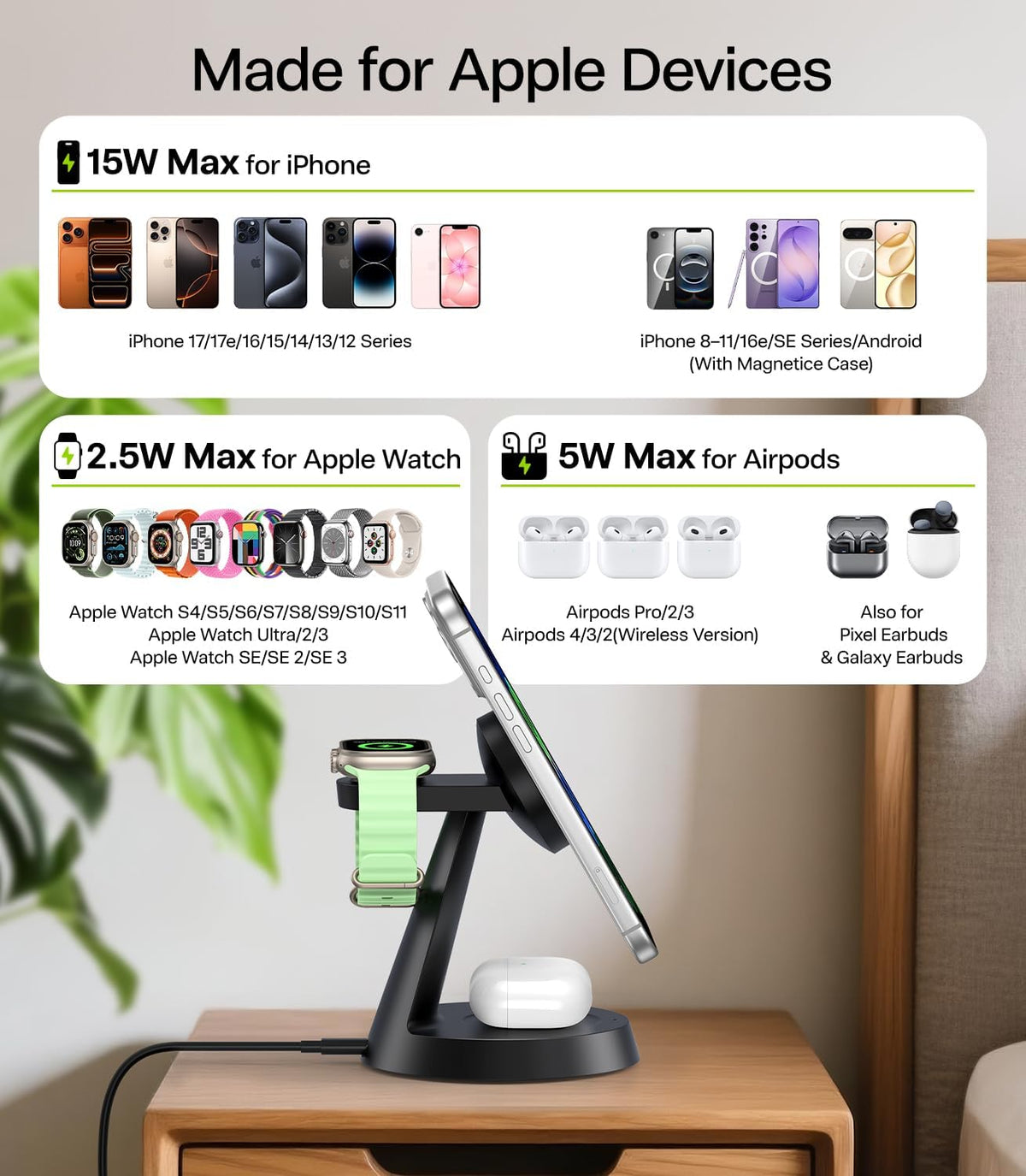 3-In-1 Wireless Charging Station