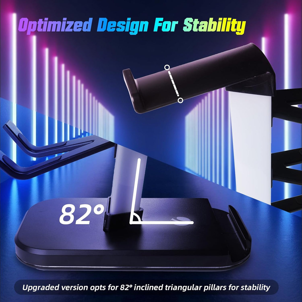 RGB Gaming Headphone & Controller Stand