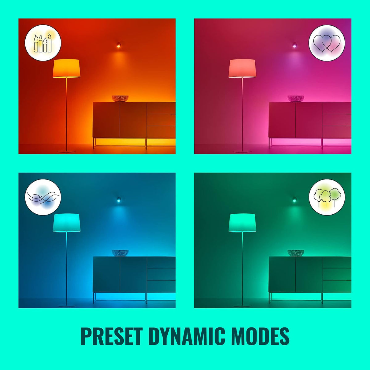Smart LED Light Strip Kit, Works with Alexa & Google