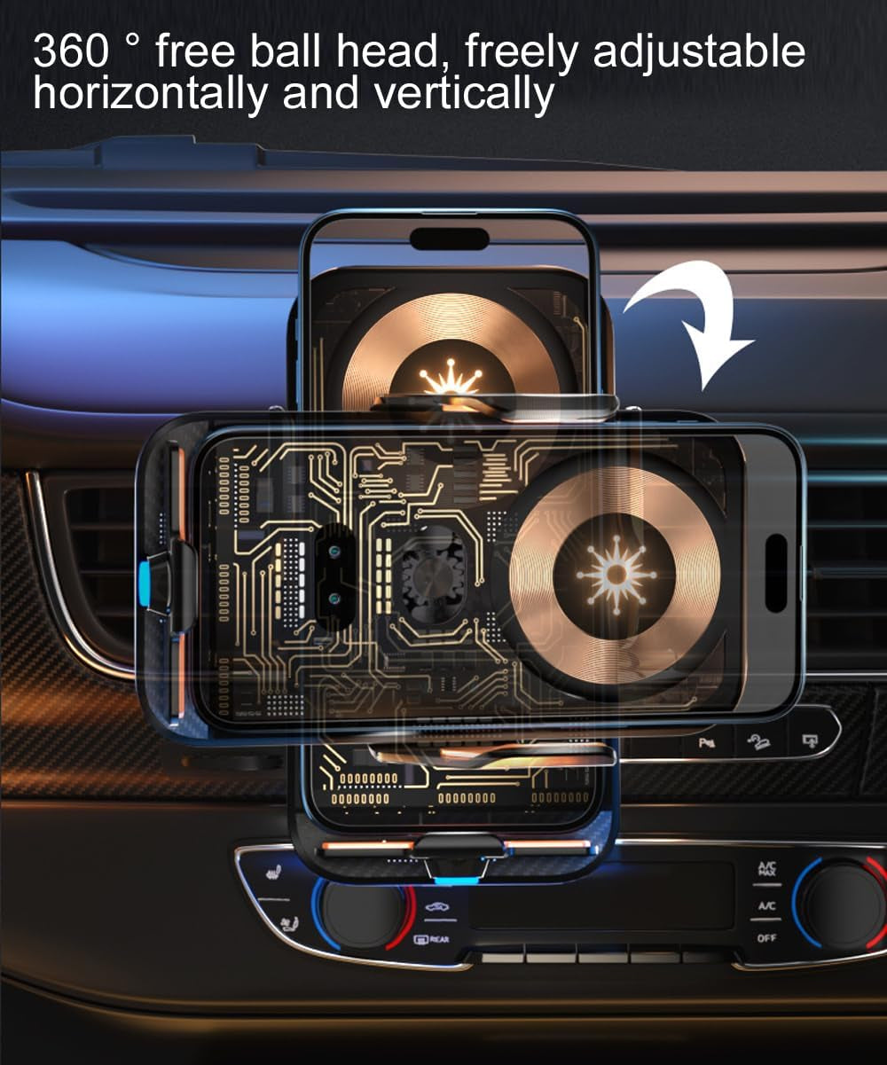 Smart Sensor Car Wireless Charger & Phone Mount