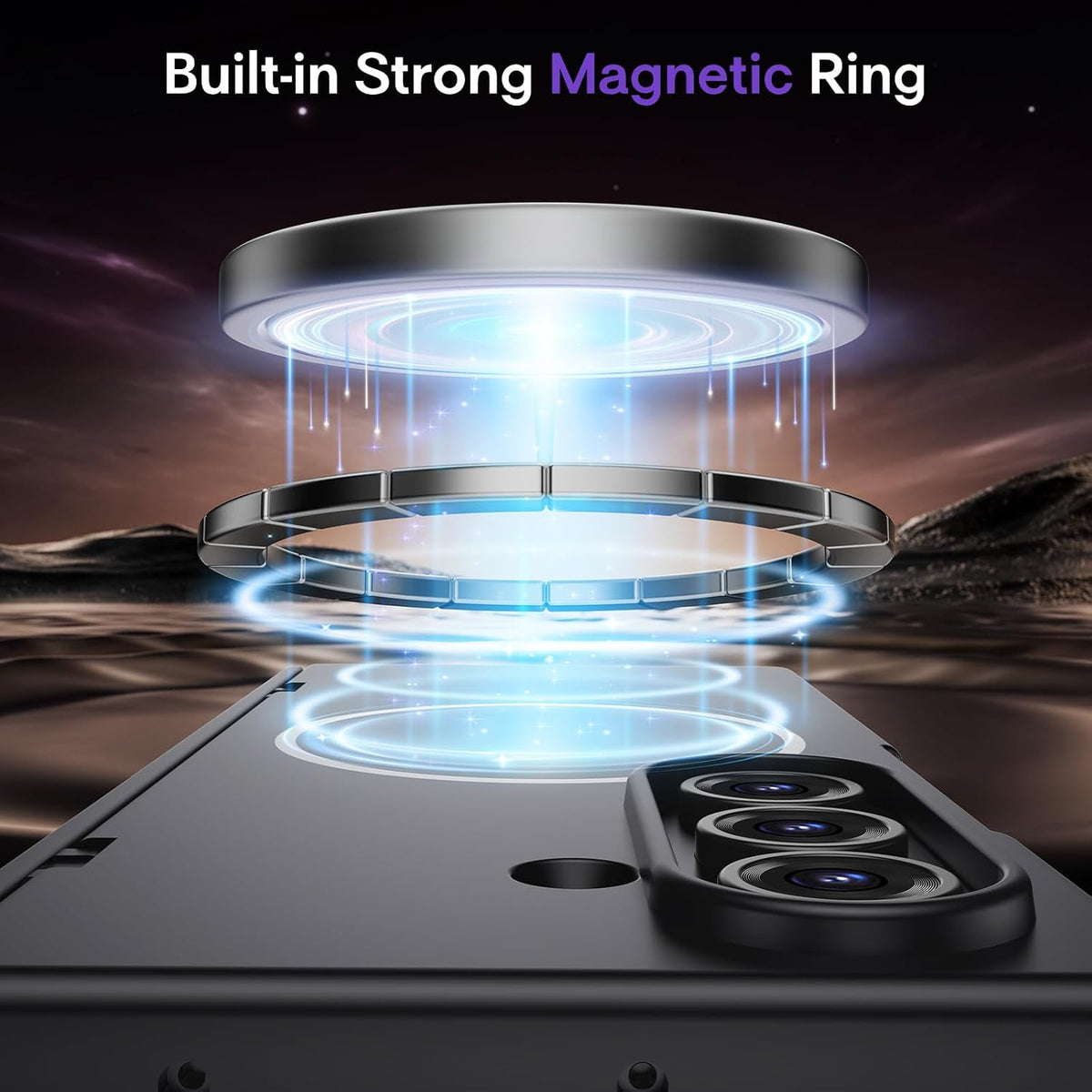 Magnetic Case with Privacy Screen Protector
